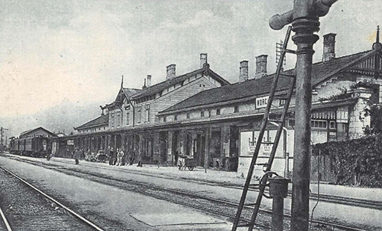 b Alter Bahnhof um 1913