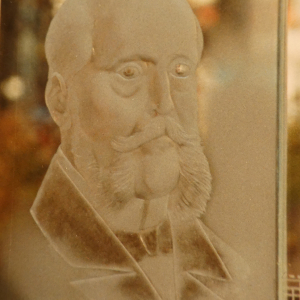 Ausschnitt Glastafel für den Vereinigungsbrunnen in Innsbruck, 1999