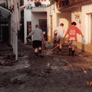 Auch vom Hochwasser 1995 war die Bäckerei Max Eder und das City Center betroffen