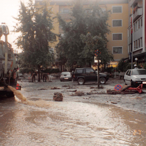 Auch vom Hochwasser 1995 war die Bäckerei Max Eder und das City Center betroffen