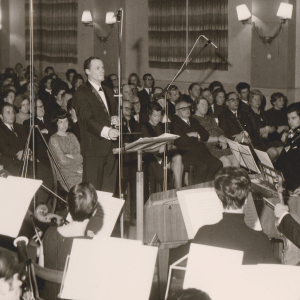 10 jähriges Jubiläum im Astnersaal mit J. S. Bach Magnificat, 1968, Chorleiter Ing. Georg Foidl