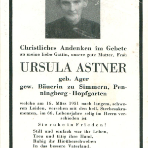Astner Ursula geb. Ager
