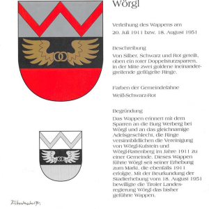Das Wappen von Wörgl