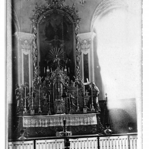 Hochaltar der Pfarrkirche zum hl. Laurentius, Wörgl, ca. 1956