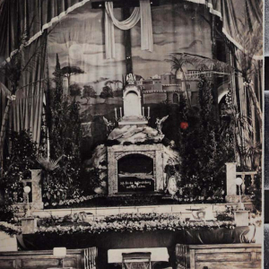 Verdeckter Altar in der Pfarrkirche zum hl. Laurentius, Wörgl