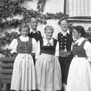 Das Wörgler Werburger Quintett v.l.n.r. Hilde Pichler, Edi Pichler, Midi Graßler, Josef Zangerl, Emma Buratti