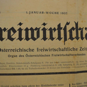 Wie die Freiwirtschaftsverbände in der Schweiz und in der Tschechoslowakei gab auch der österreichische Freiwirtschaftsverbänd in den 30.er Jahren eine Zeitung heraus