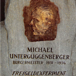 Denkmal von Bürgermeister Michael Unteguggenberger
