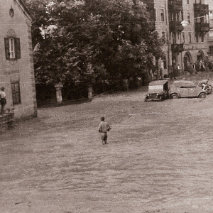 Hochwasser 20.06.1946, Innsbrucker Straße, KH Gollner, Astner, Volland