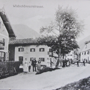 Ca. 1911, Wildschönauer Straße, Sparer-Gemischtwarenhandlung, Deßl-Haus, Wachen-Neubau, Kupferschmied-Haus