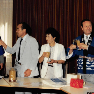 Besuch aus der japanischen Schwesternstadt von Wörgl, Suwa am 22.08. 1985