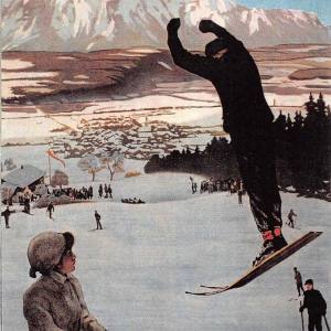 Plakat Wörgl im Winter. 1910 von Max von Esterle